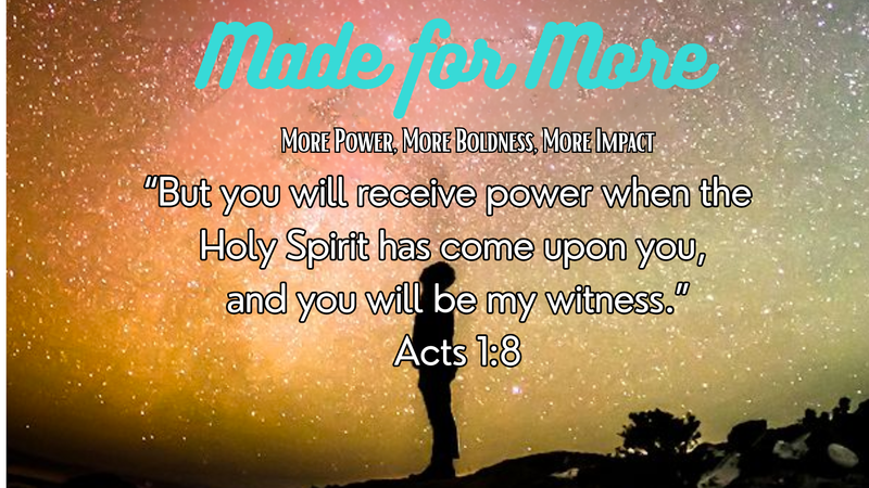 More of the Holy Spirit