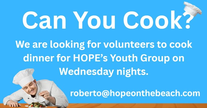 Can you cook?  (Cook for youth)