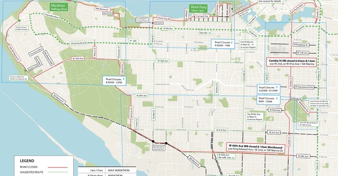 Reminder - Road Closures May 3 due to BMO Marathon