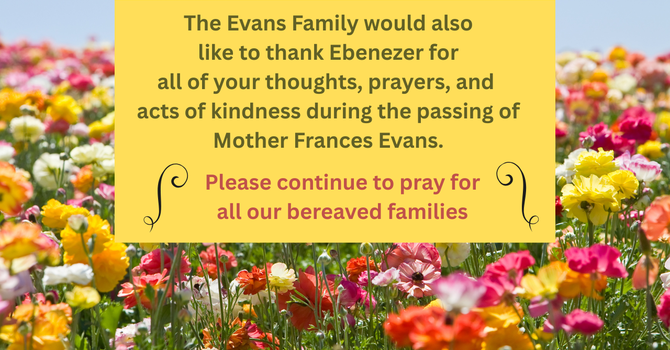 Bereavement - Mother Frances Evans image