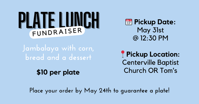 Plate Lunch Fundraiser