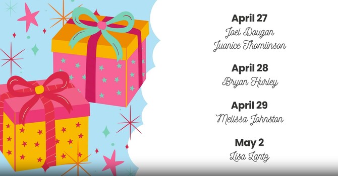 This Week's Birthdays image