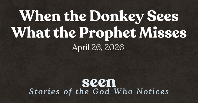 When the Donkey Sees What the Prophet Misses