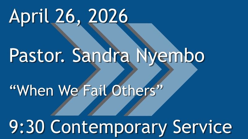 4-26-2026: Overcoming Past Failures - 9:30 Contemporary service