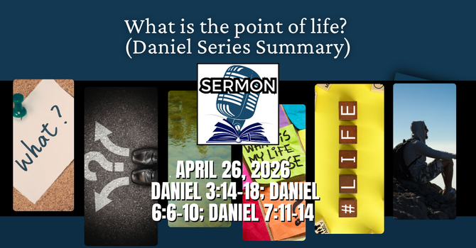 What is the point of life? (Daniel Series Summary)
