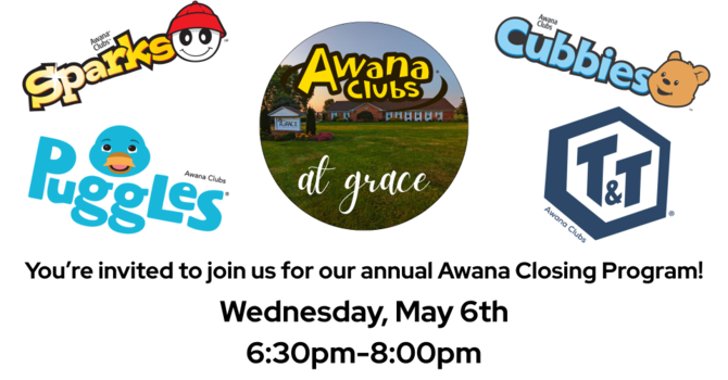 You're Invited to the Awana Closing image