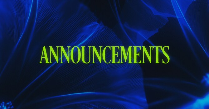 Announcments image