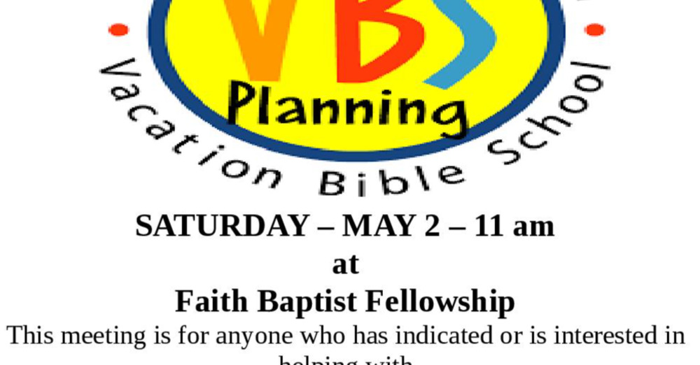VBS Planning Meeting