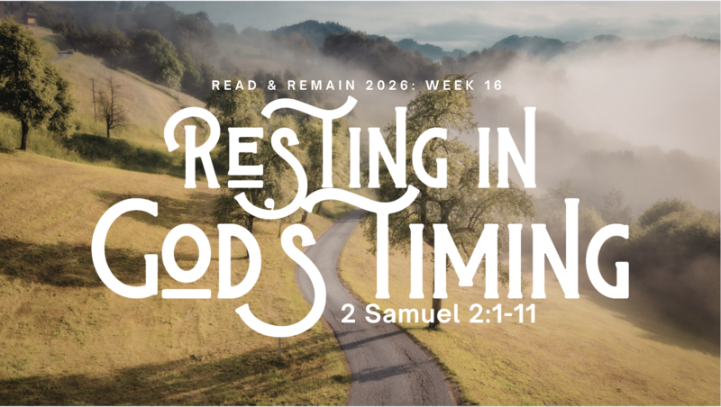 Resting in God's Timing