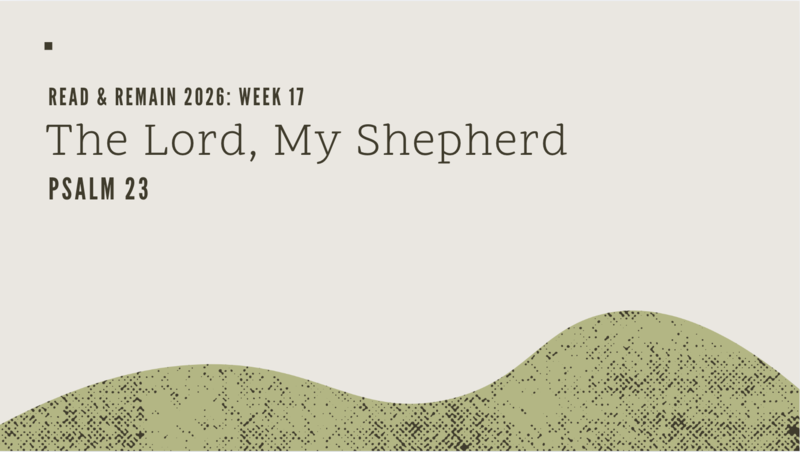 The Lord, My Shepherd