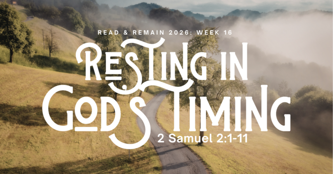 Resting in God's Timing