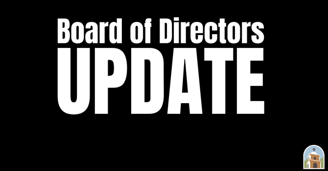 Board of Director Monthly Update image