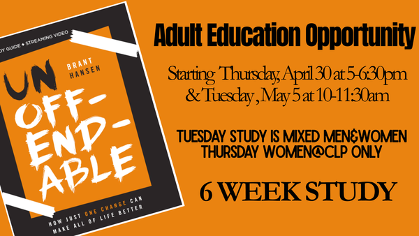 Can we, as followers of Christ, be UNOFFENDABLE? 