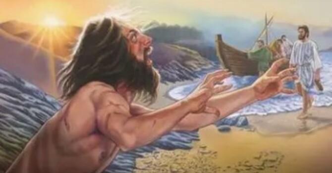 Jesus Restores the Demon possessed man