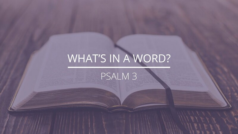Psalm 3 - "What's In A Word?"