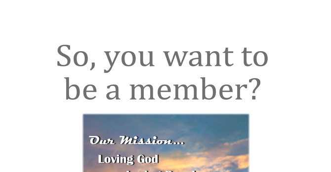 What the Bible Says About...Church Membership