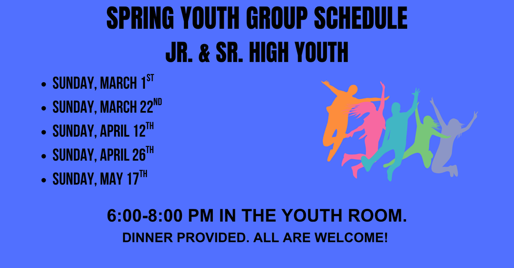Trinity Youth Gatherings for the Rest of the Year