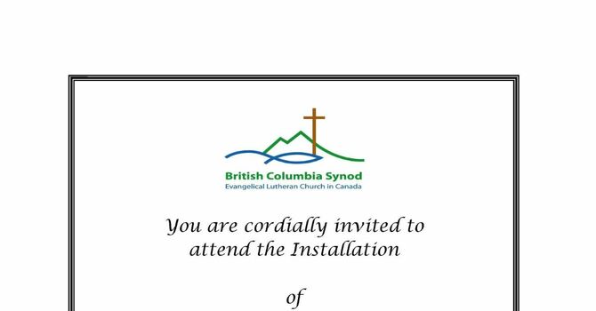 Installation Invitation of Rev. Eli Deifeld