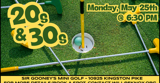 Mini-Golf for 20s and 30s! 