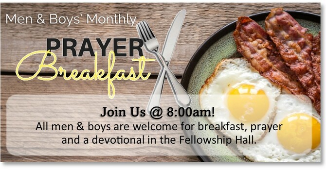 Men & Boys' Monthly Prayer Breakfast