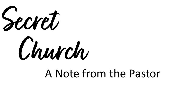 A Note from the Pastor image