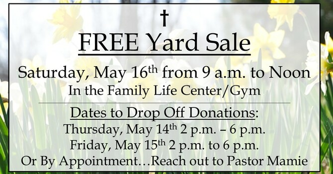 Free Yard Sale Drop Off