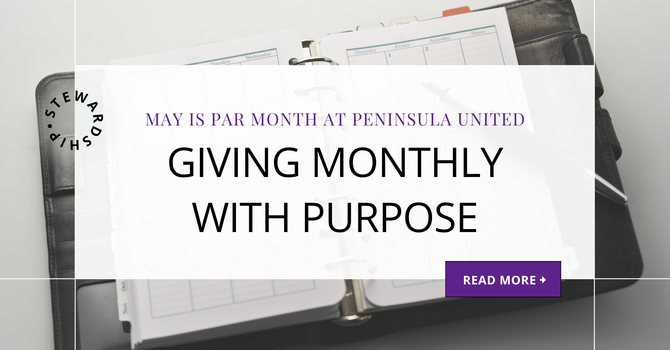 Giving Monthly with Purpose image