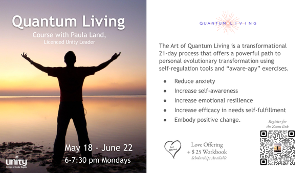 May 18 - Quantum Living Course Begins