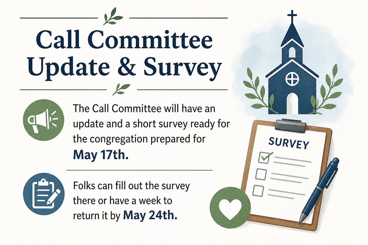 Call Committee Update | Zion Lutheran Church Cloverdale