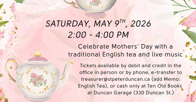 Mothers' Day Tea at St. Peter Quamichan
