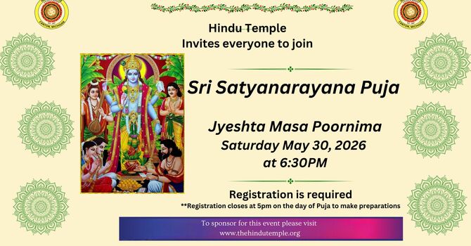Jyeshta Masa Poornima Satyanarayana Puja