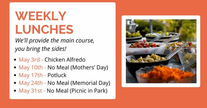 Weekly Church Fellowship Meals image