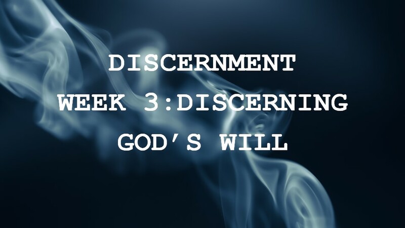 Discerning God's Will