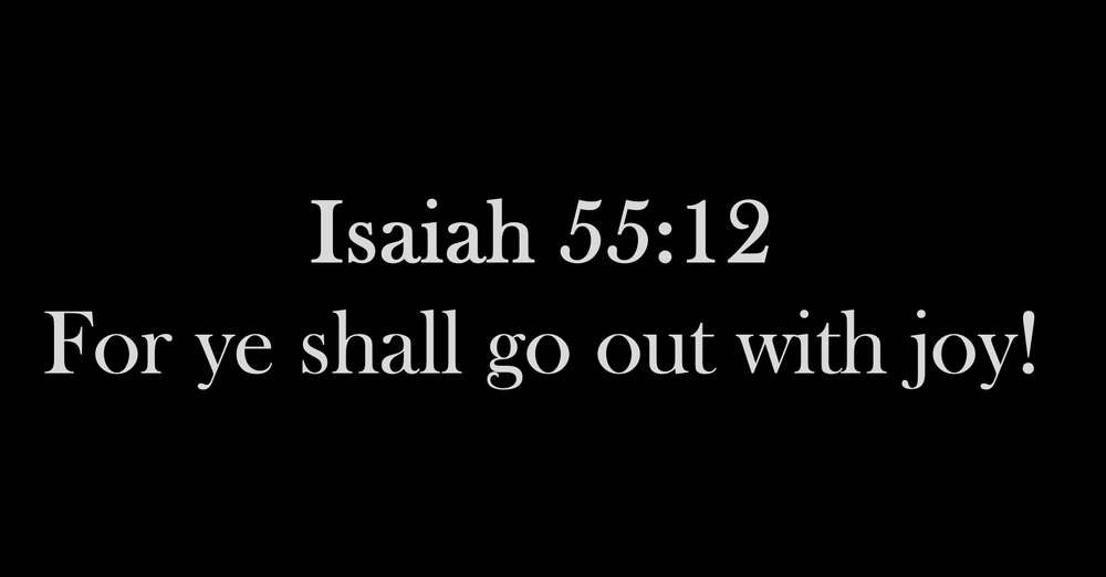 Go Out With Joy