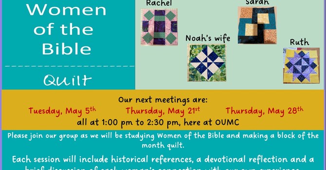 Women of the Bible Quilt making