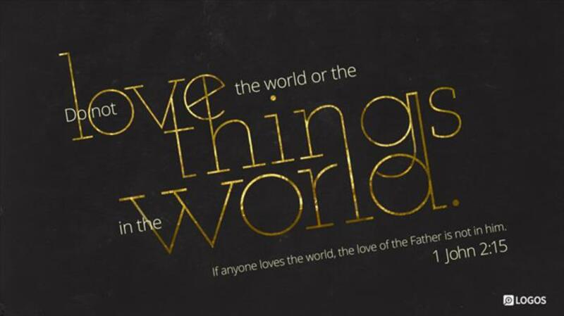 1 John  2:15