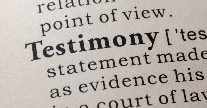 The Power of Personal Testimony