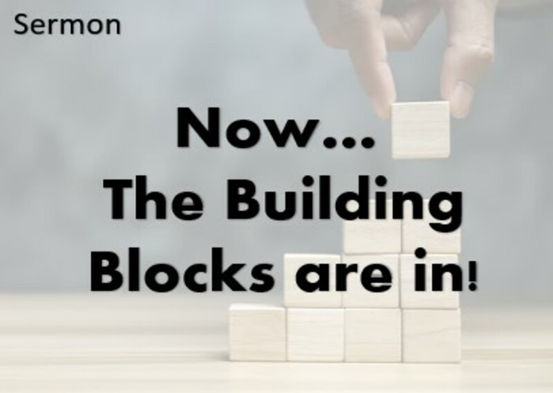 Now...The Building Blocks are in!