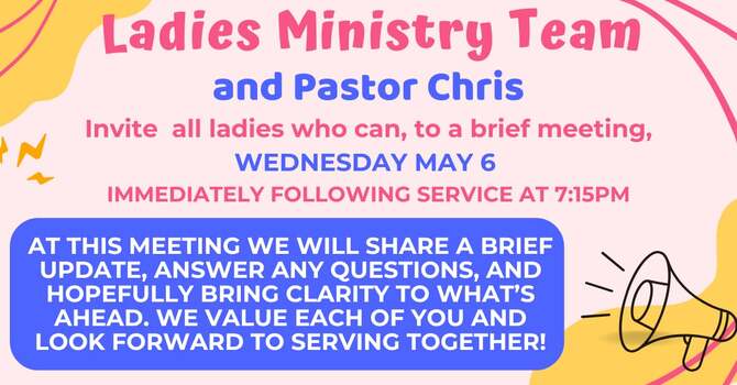 Ladies Ministry Meeting