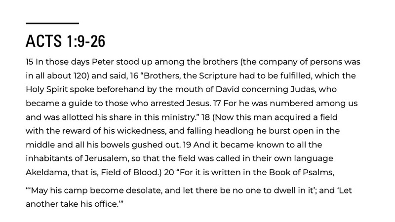 Unity, Prayer, and Dependence