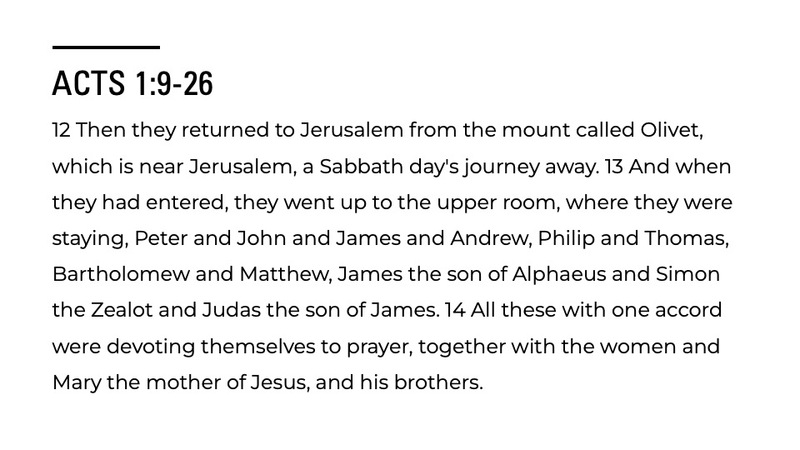Unity, Prayer, and Dependence