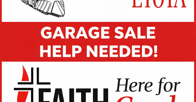 Help Us Make Our Garage Sale a Success