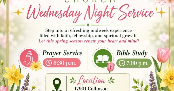 Wednesday Night Bible Class & Prayer!