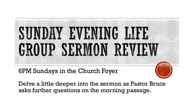 Sunday Evening Life Group