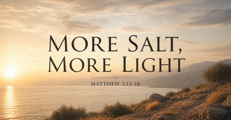 More Salt, More Light