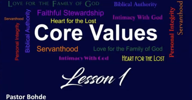 "Introduction To Core Values"