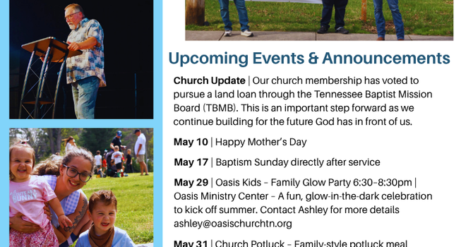 Oasis May Updates image
