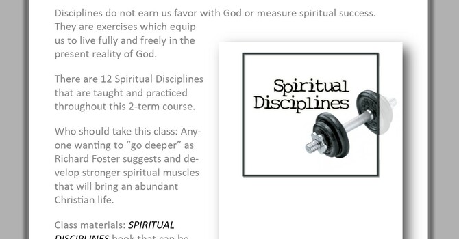 Spritual Disciplines 1