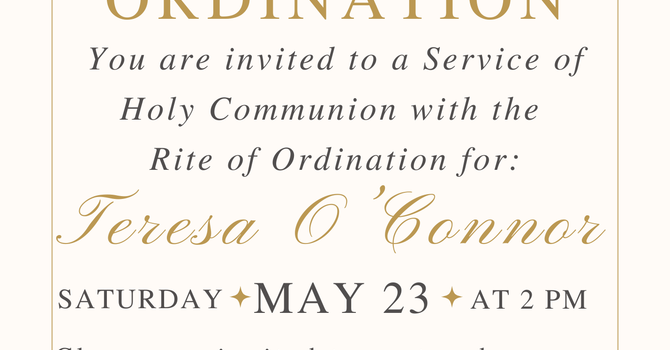 Rite of Ordination for Teresa O'Connor