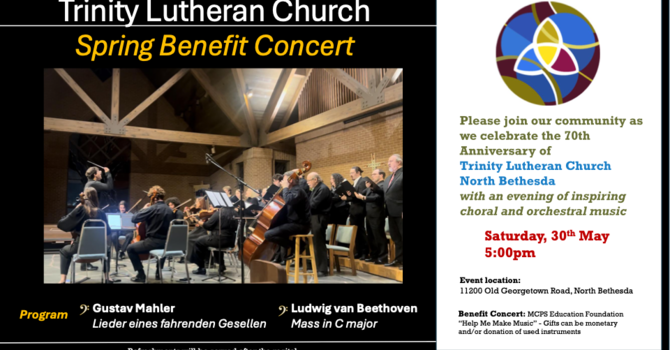 Trinity Lutheran Church Spring Benefit Concert 